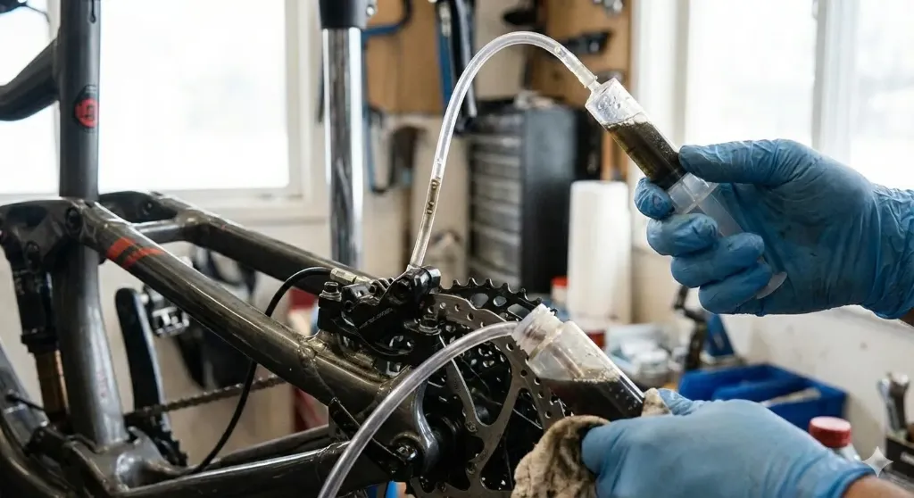 Brake system flushing and oil replacement